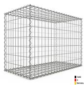 Gabion Haute Qualité L 100 x H 70 x Ep 50 cm - Mailles Rectangulaires 5 x 10 cm - GabionDeco® - Made in Germany