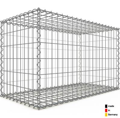 Gabion Haute Qualité L 100 x H 60 x Ep 50 cm - Mailles Rectangulaires 5 x 10 cm - GabionDeco® - Made in Germany