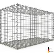 Gabion Haute Qualité - Longueur 100 x Hauteur 60 x Epaisseur 50 cm - Mailles Carrées 5 x 5 cm - GabionDeco® Made in Germany