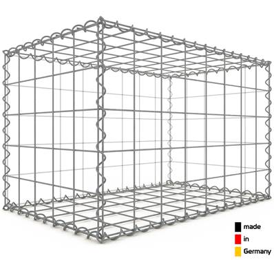 Gabion 80 x 50 x 50 cm - Qualité Made in Germany - Mailles Carrées 10 x 10 cm - GabionDeco®