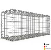 Gabion Haute Qualité - Longueur 100 x Hauteur 40 x Epaisseur 30 cm - Mailles Carrées 5 x 5 cm - GabionDeco® Made in Germany