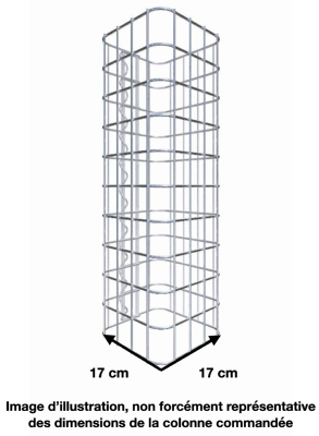 Colonne Gabion 17 x 17 cm