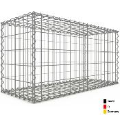 Gabion Haute Qualité L 100 x H 50 x Ep 40 cm - Mailles Rectangulaires 5 x 10 cm - GabionDeco® - Made in Germany