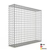 Gabion Haute Qualité - Longueur 100 x Hauteur 90 x Epaisseur 20 cm - Mailles Carrées 5 x 5 cm - GabionDeco® Made in Germany