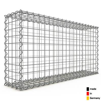 Gabion Haute Qualité - Longueur 100 x Hauteur 50 x Epaisseur 20 cm - Mailles Carrées 5 x 5 cm - GabionDeco® Made in Germany