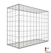 Gabion 100 x 80 x 40 cm - Qualité Made in Germany - Mailles Carrées 10 x 10 cm - GabionDeco®