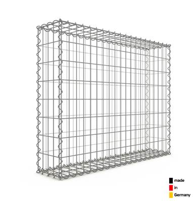 Gabion Haute Qualité L 100 x H 80 x Ep 20 cm - Mailles Rectangulaires 5 x 10 cm - GabionDeco® - Made in Germany