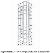 Colonne Gabion 22 x 22 cm